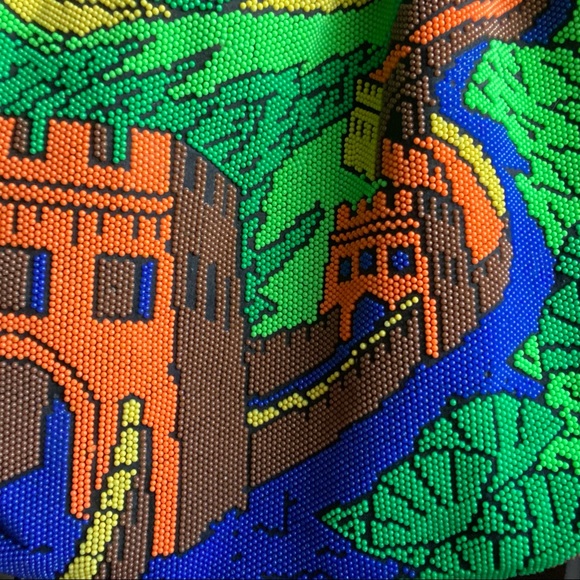 ✨SOLD✨ vintage great wall of china beaded bag - Picture 13 of 14